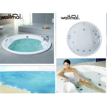 Round Embed Builtd-in Air Bubble Massage Bathtub